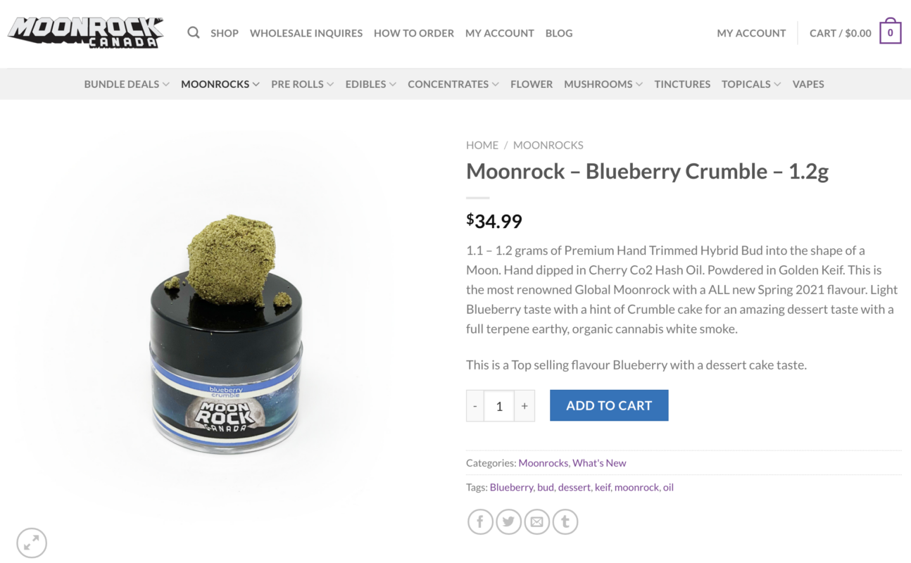 Moonrock Product Page